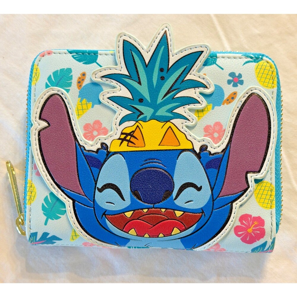 Loungefly Disney Stitch Pineapple Zip Around Wallet Lilo & Stitch Tropical